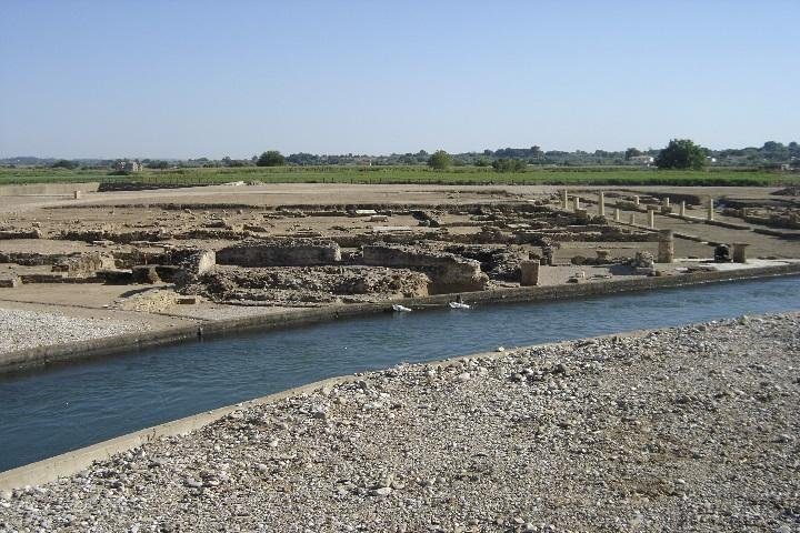  The archeological site of ancientElis city.