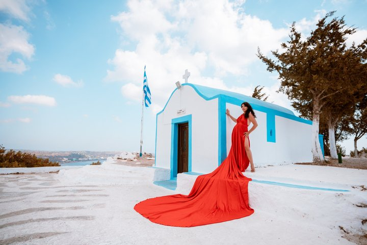 Flying Dress Photoshoot in Rhodes - Photo 1 of 24