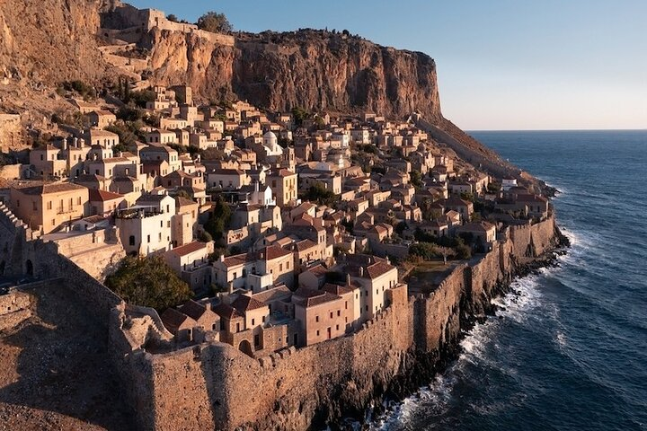 Discover the charm of Monemvasia's medieval architecture and stunning coastal views while you explore Greece's rich history and indulge in local flavors. A memorable journey awaits.