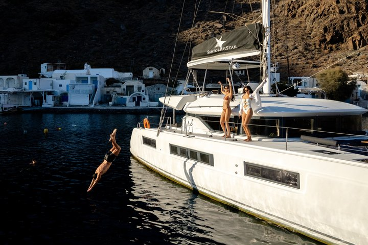 Half Day Premium Catamaran Cruise in Santorini including Oia - Photo 1 of 25