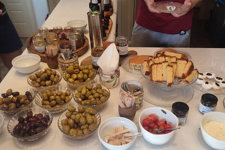 Treats at the olive press