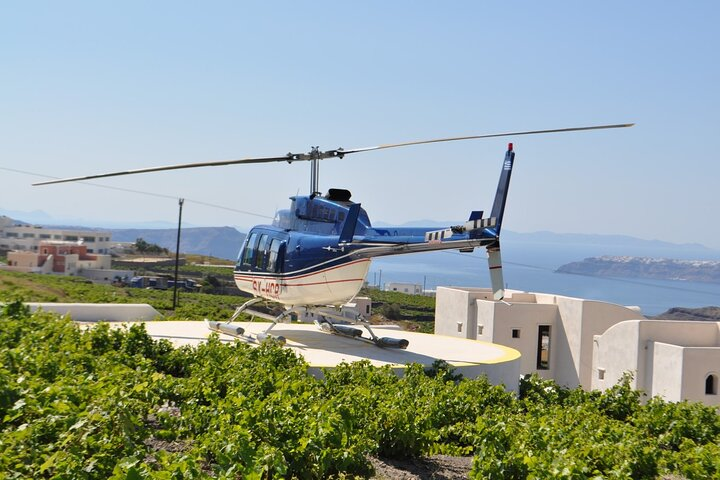 Private Helicopter Transfer from Santorini to Mykonos