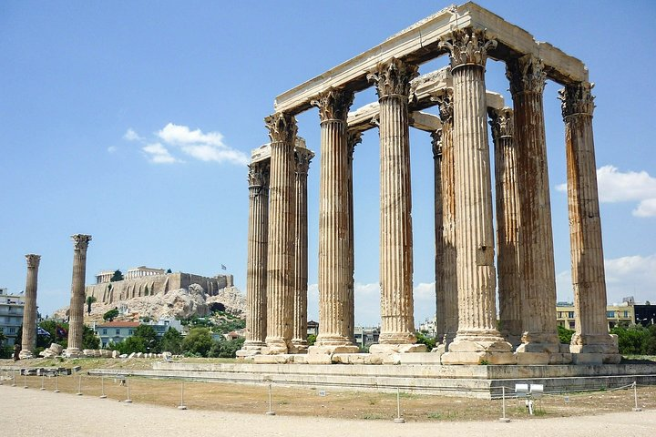 Temple of Zeus and the Acropolis on the backround