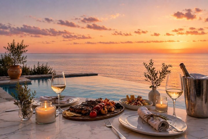 Paros Romantic BBQ VIP Experience at a Private Sea View Villa - Photo 1 of 5