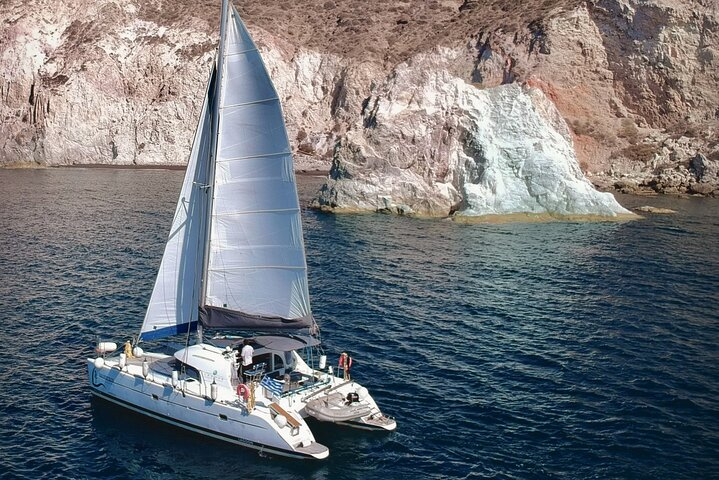 Santorini: Special Occasions Catamaran Cruise, All Inclusive - Photo 1 of 7