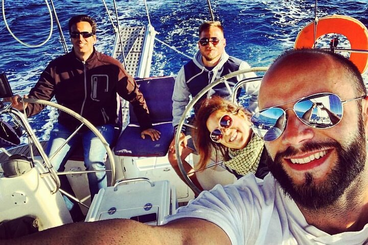 Fun times on sailboat