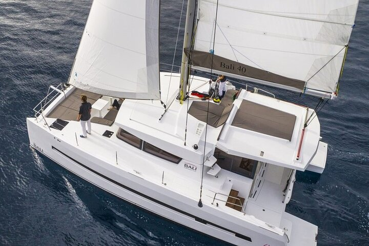 Catamaran Bali 4.1 from above