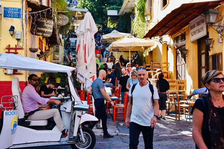Experience the charm of Athens as you glide through narrow streets soaking in the sights and sounds with the city illuminated at night. Perfect for an unforgettable evening adventure.