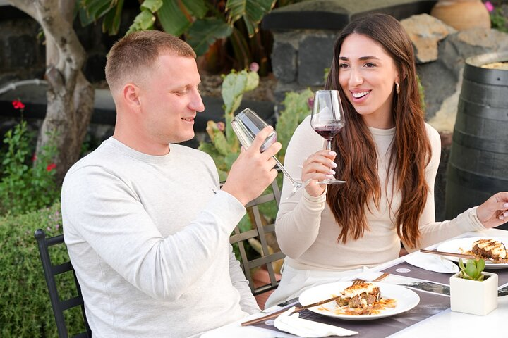 Couple having Wine tasting experience