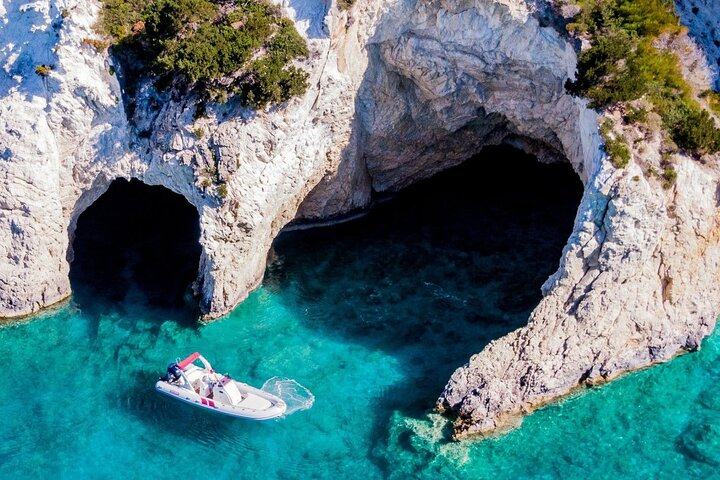 Zakynthos Private Boat: Marathonisi, Keri Caves, Myzithres (max5) - Photo 1 of 11