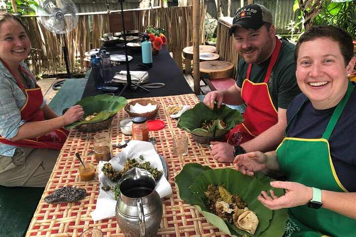 We made this and we are eating with our hands