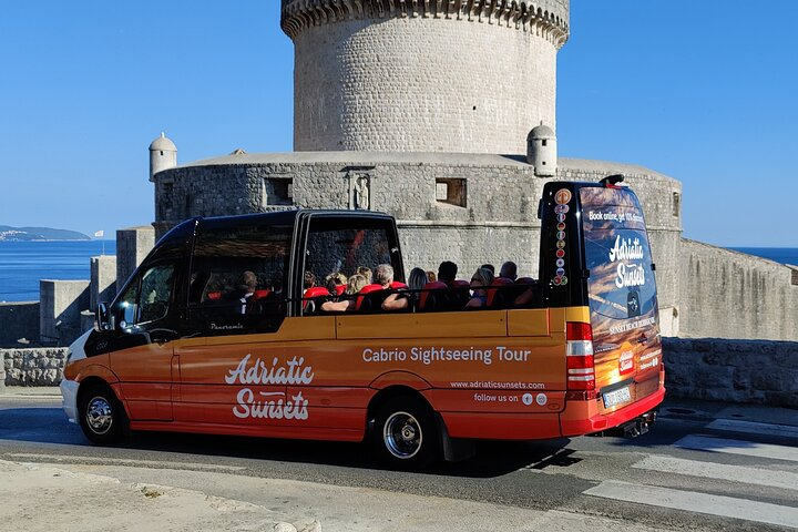 Passing above Fortress Minceta in Dubrovnik Old town