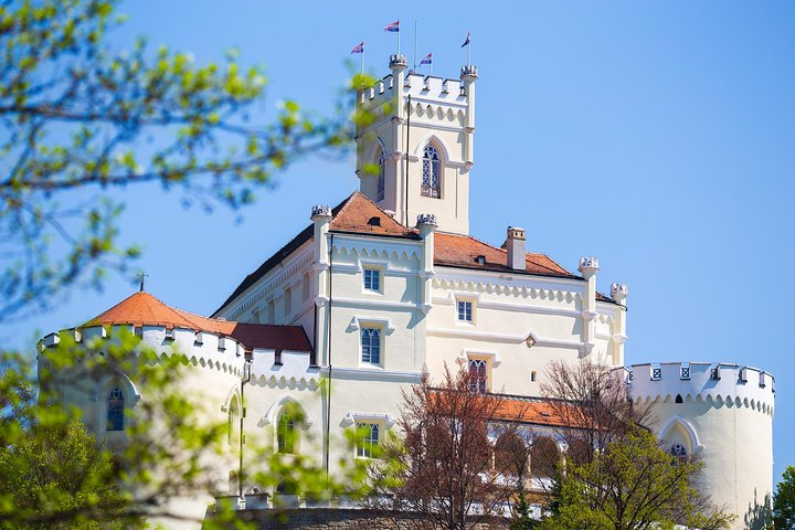 Trakoscan castle sits perched atop a hill