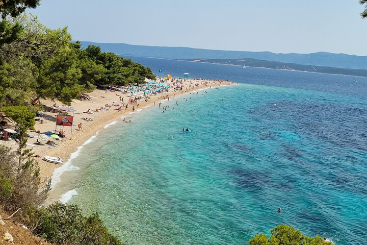 World famous Zlatni rat beach in Bol