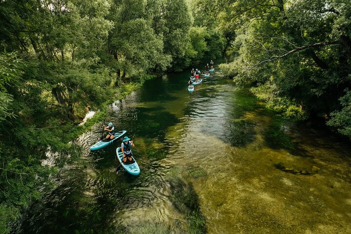 Stand Up Paddling (and some knee paddling) through the Vrljika River