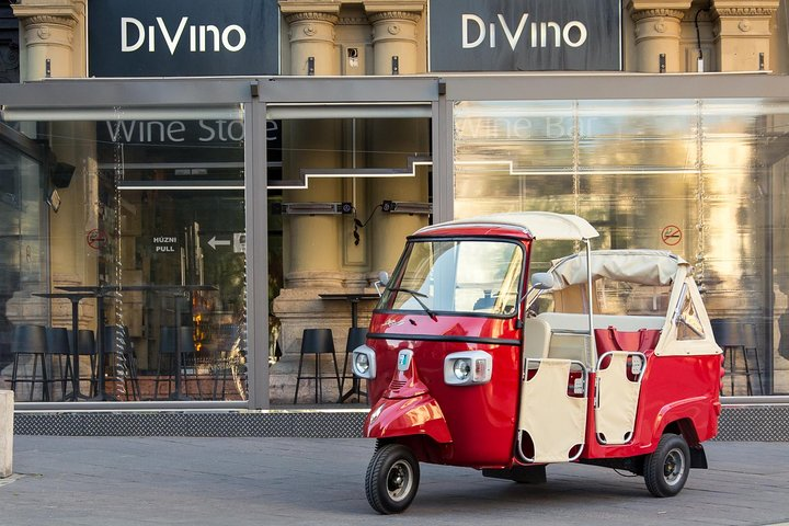 Budapest Private Tuk Tuk Tour with Wine Tasting and Cheese Platter - Photo 1 of 6