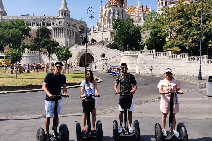 In front of the Matthias church and the Fisherman's Bastion