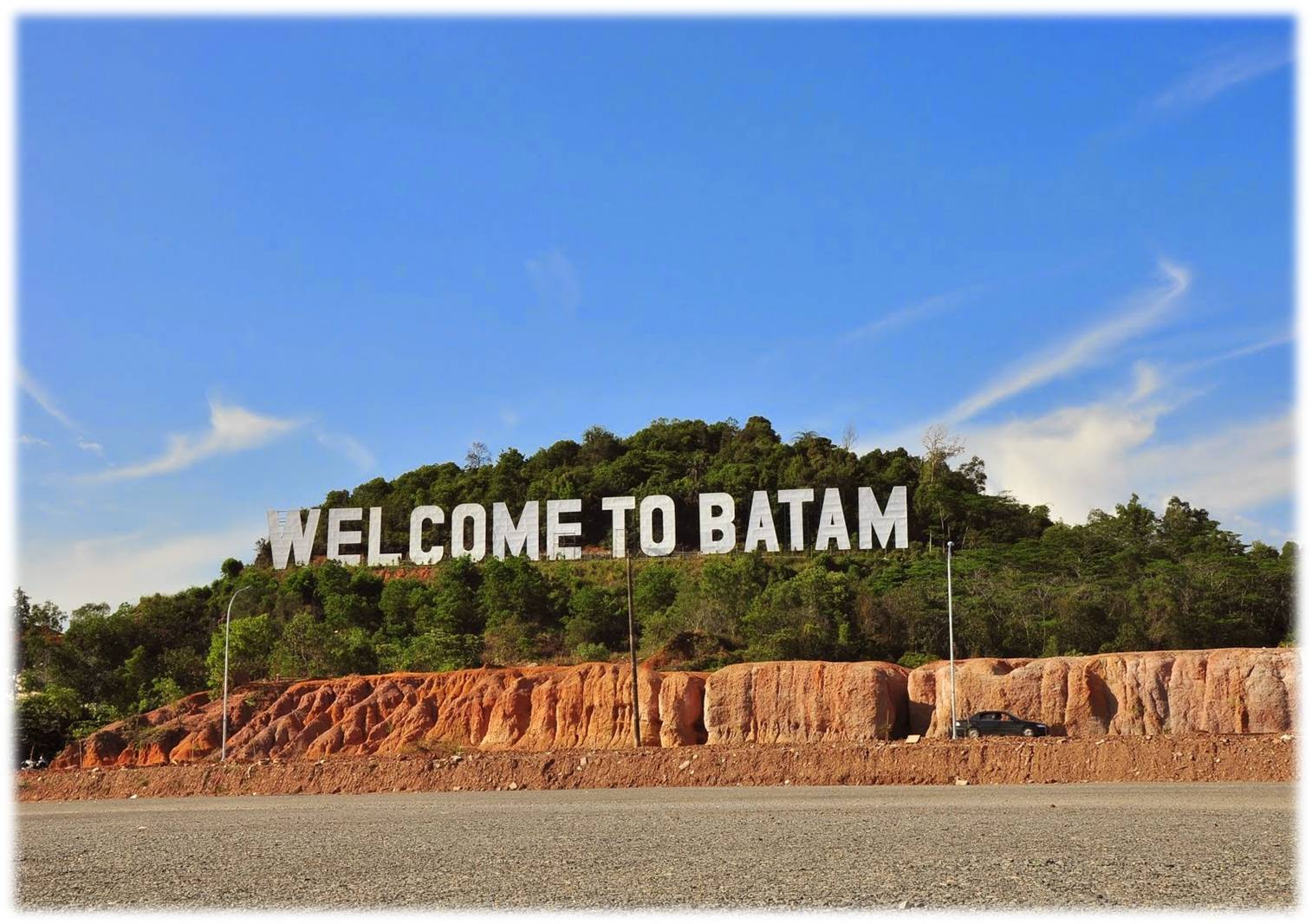 Step into Batam with this iconic welcome sign as your backdrop marking the beginning of a day filled with local culture stunning views and delightful culinary discoveries.