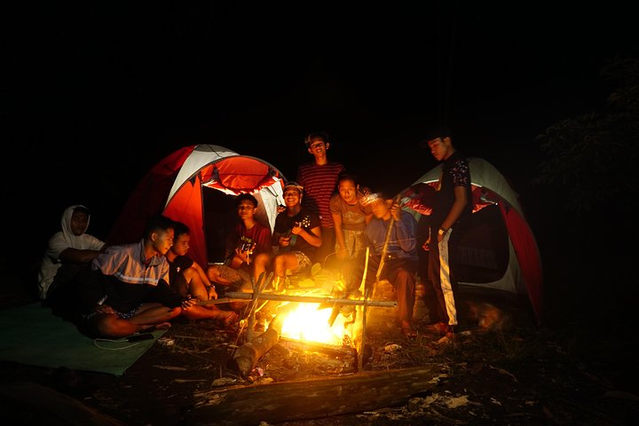 Camp fire and BBQ Chicken 
