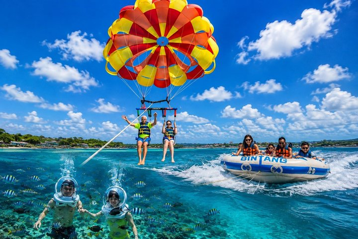 Bali Parasailing Adventure, Sea Walker, Donut Boat with Transfer - Photo 1 of 13