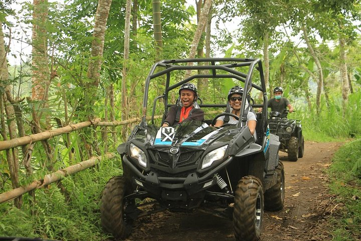 Navigate through Bali’s lush landscapes in a Quad Bike or Buggy experiencing rice fields jungles and traditional villages while connecting with nature and enjoying a fun-filled adventure.