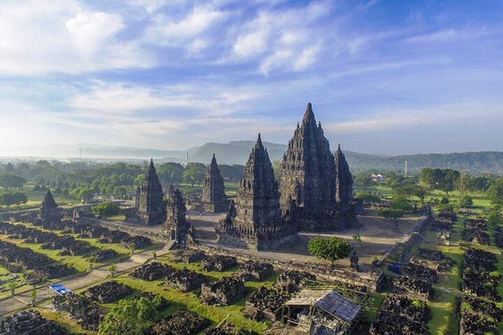 Discover the majestic beauty of Borobudur and Prambanan temples where history and culture unite creating a perfect backdrop for unforgettable sunset moments and captivating performances.