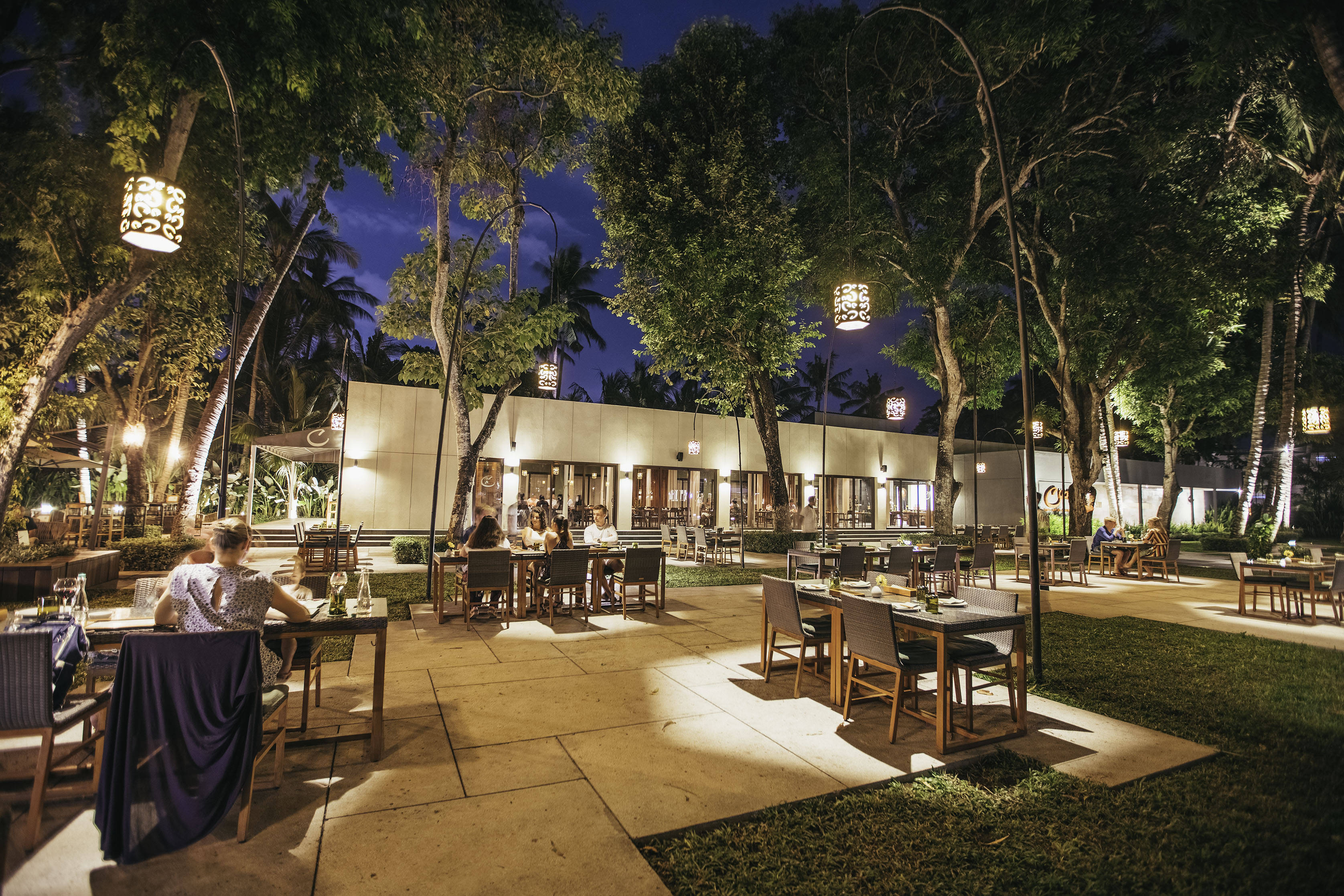 Experience a unique culinary journey at Cuca in Jimbaran where locally sourced tapas and dessert await all set against a serene backdrop surrounded by lush greenery.