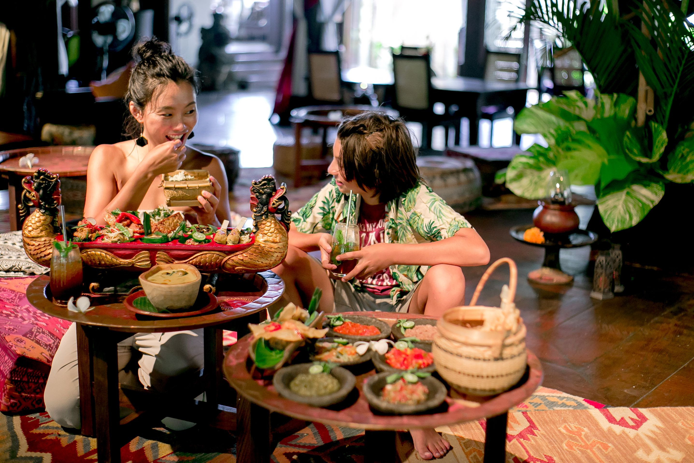 Savor the unique flavors of Indonesia while enjoying a delightful meal surrounded by rich cultural decor making every bite a journey through the archipelago's culinary heritage.