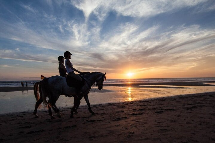 Horse riding at black sand beach