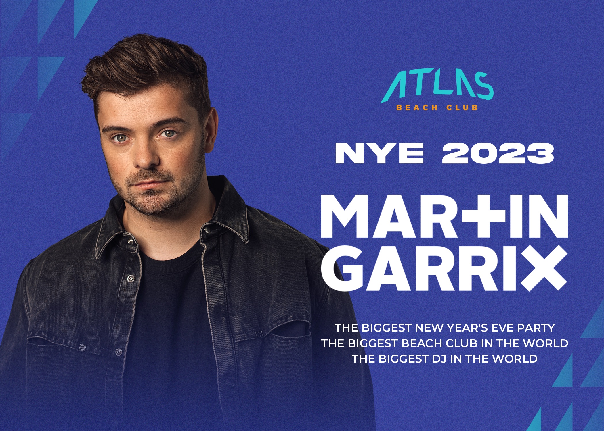 Celebrate New Year's Eve at Atlas Beach Fest with Martin Garrix where mesmerizing music and stunning beachfront elegance combine for an experience that marks the beginning of an exciting year.