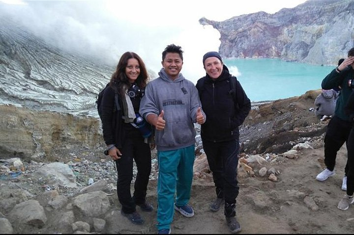 Picture top of Mount Ijen Volcano