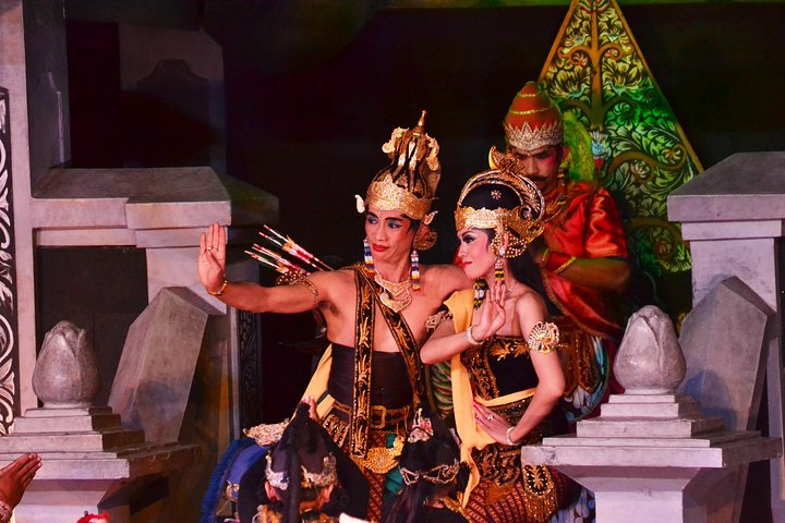 Experience the magic of Ramayana Ballet at Purawisata where dancers tell timeless tales through graceful movements accompanied by melodious Javanese music creating a unique cultural spectacle.
