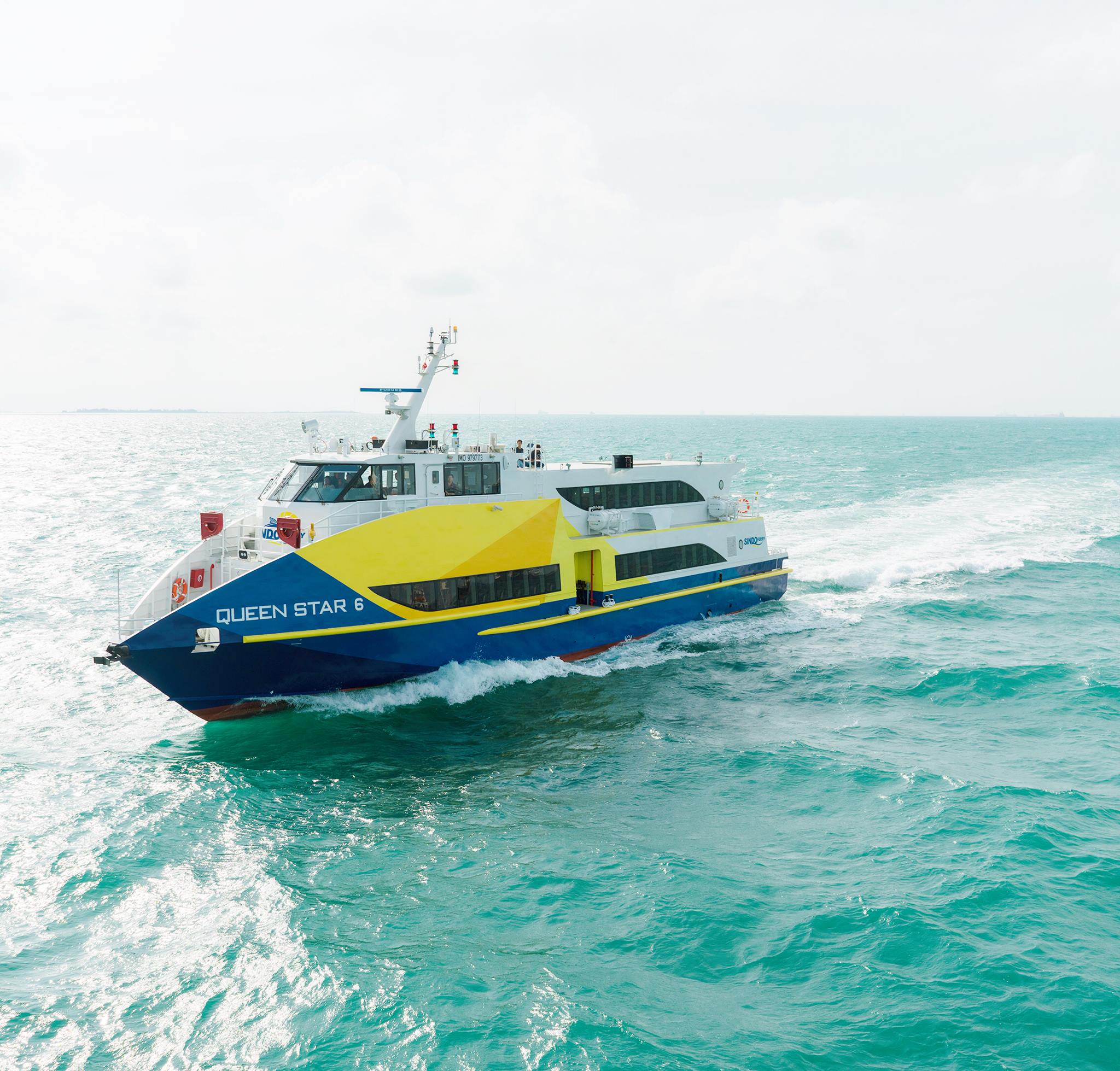 Experience smooth sailing aboard Sindo Ferry gliding through glistening waters with comfortable seating. Enjoy hassle-free travel complete with all ferry taxes and terminal fees included.