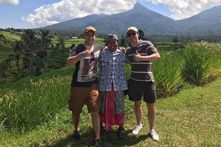 Agus and client at Jatiluwih