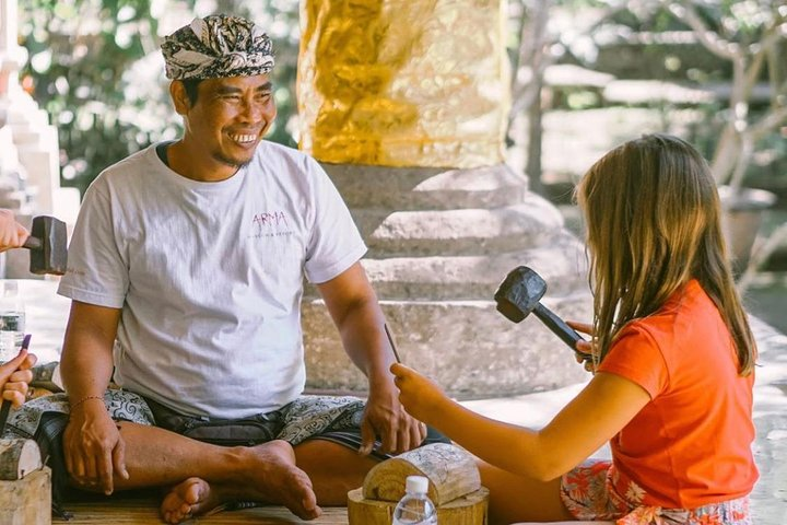 Immerse yourself in the art of wood carving in Ubud learning techniques from a skilled instructor. Engage creativity while crafting your own unique masterpiece in a serene setting.