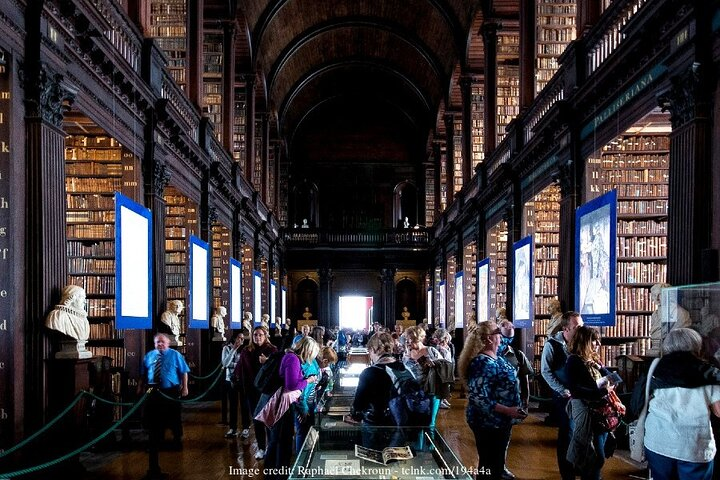 Immerse yourself in Dublin’s literary heritage as you wander through the stunning Long Room surrounded by ancient books and the stories of legendary writers who shaped Ireland's culture.