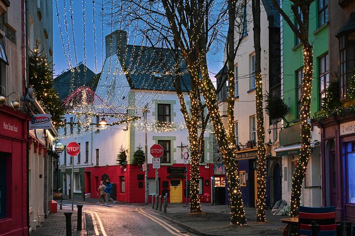 The Latin Quarter area of Galway at Christmas