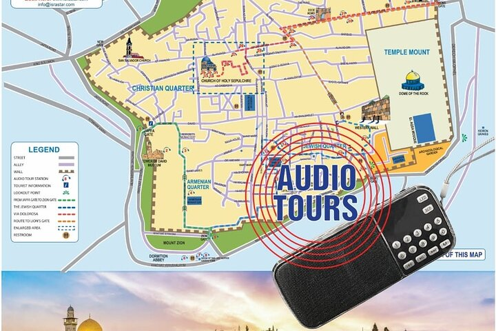 9 Languages Audio Guide For Jerusalem Old City - Photo 1 of 17