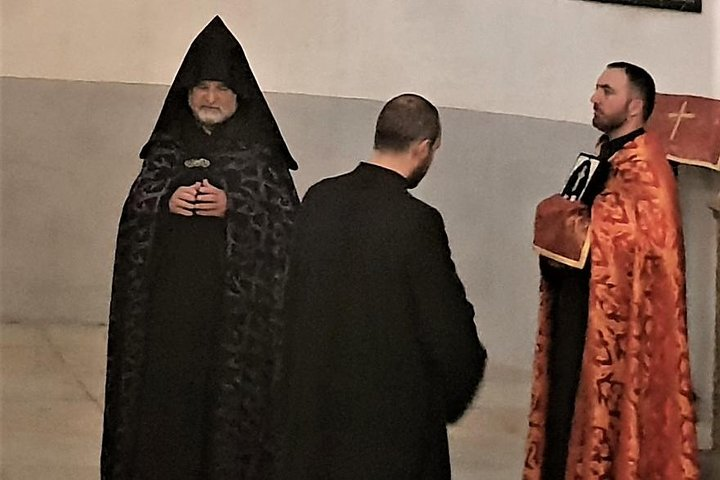 Armenian Priests at the Nativity Church