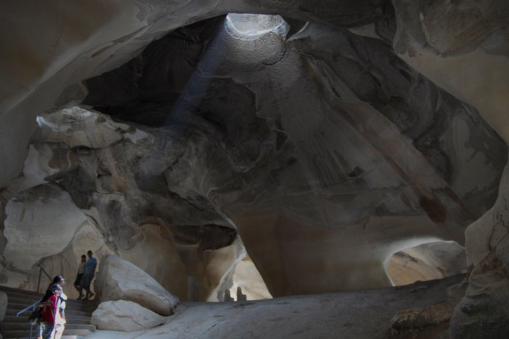 Stalactite cave at Jerusalem mountains