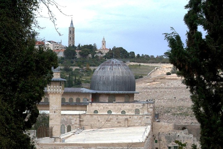 View of the Mount of Olives from the Temple Mount
