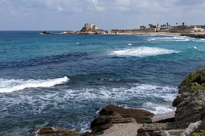 The beautiful view of Caesarea coast-line.