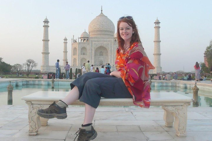 Happy Guest at Taj Mahal