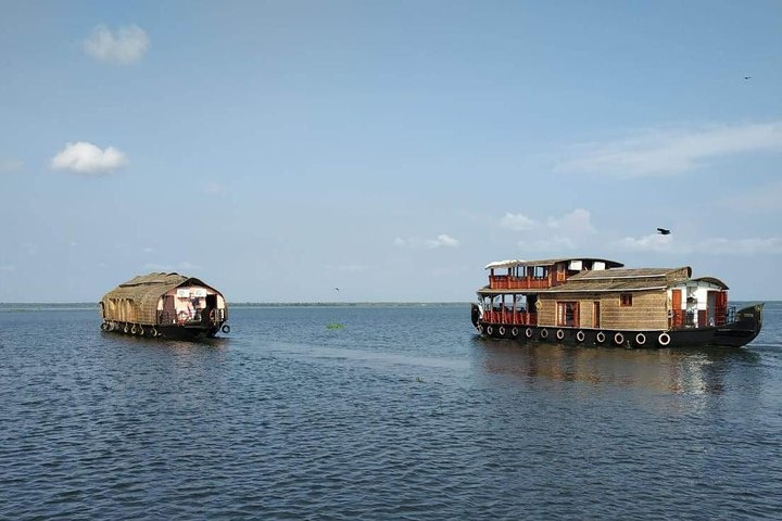 Houseboat cruising in backwaters