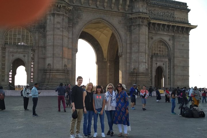 With My Happy Guests ,Gateway Of India as the backdrop.