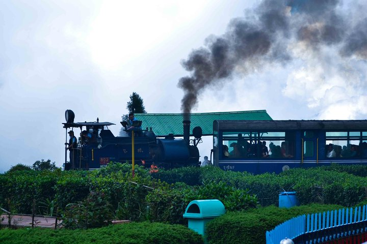 Toy Train Traversing Batasia Loop.