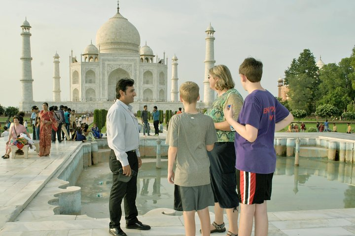 Taj with Tour Guide