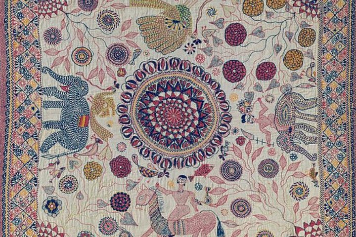 Kantha Stitch Painting