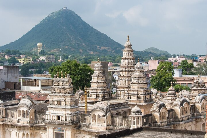 A top view of Pushkar Temple.