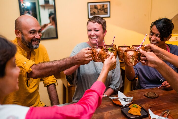 Paint the town red with this fun Goan cuisine & Feni trail around Panjim’s most iconic local establishments.

Feni and Tapas Food Trail Feni Tasting Pub Crawl Bar Hopping Goan Food Trail in Panjim
